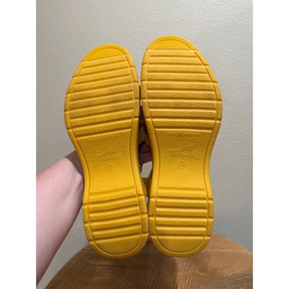 Dansko Roxie Yellow Sandals size 42 (11.5) - Picture 6 of 8